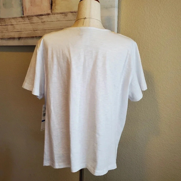 ALFRED DUNNER | Embellished Floral Knit Top sz XLP - Picture 3 of 8